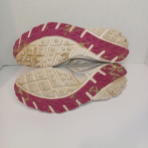 Adidas Teal and White Mesh Top and Leather Womens 7 Golf Shoes EVG 731003 10/13 - Picture 4 of 6